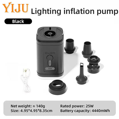 Wireless Inflation Pump Portable Outdoor Mini Air Compressor Air Cushion Bed Swim Ring Multi Function Air Pump
