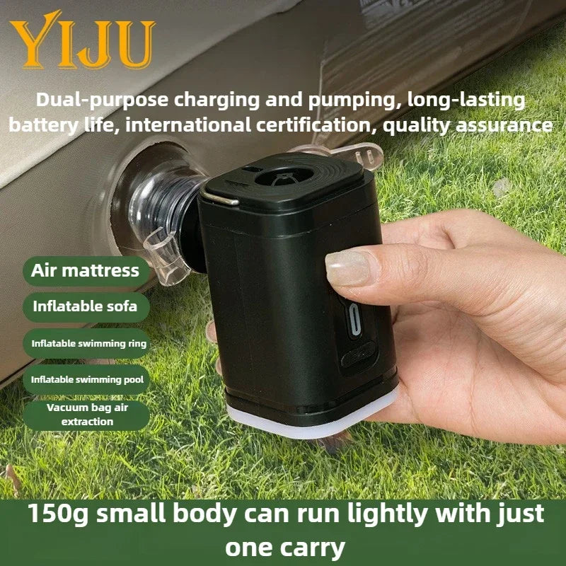Wireless Inflation Pump Portable Outdoor Mini Air Compressor Air Cushion Bed Swim Ring Multi Function Air Pump