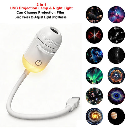 New Atmosphere Projection Car Ambient Light Large Range Projection Romantic Atmosphere Multiple Scenes Adjustable Focus Distance