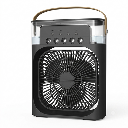 New 3 in 1 Fan Air Conditioner Household Small Air Cooler LED Night Light Portable Humidifier Air Adjustment Fan Office Home Fan
