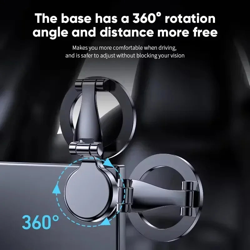Foldable Magnet Car Mobile Phone Holder for Magsafe 360° Adjustable Magnetic Car Mount Stand for Iphone 17 Huawei Xiaomi in Car