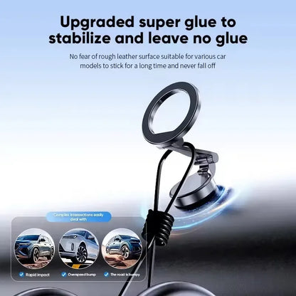 Foldable Magnet Car Mobile Phone Holder for Magsafe 360° Adjustable Magnetic Car Mount Stand for Iphone 17 Huawei Xiaomi in Car