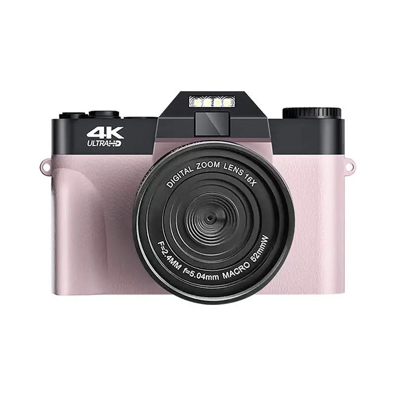 4K HD Professional Digital Camera Camcorder WIFI Webcam Wide Angle 16X Digital Zoom 48MP Photography 3 Inch Flip Screen Recorder