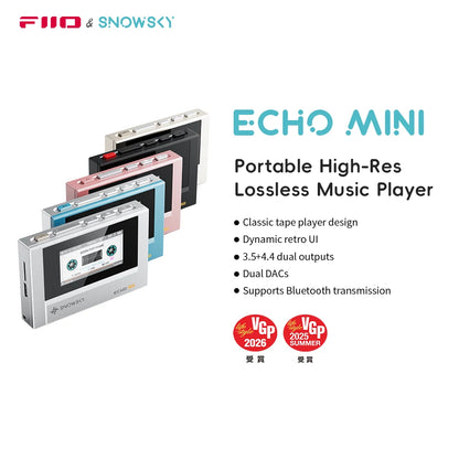 Snowsky/ Echo Mini Hifi Bluetooth MP3 Pure Music Player, 15Hours Playback, 3.5Mm/4.4Mm Headphones Output