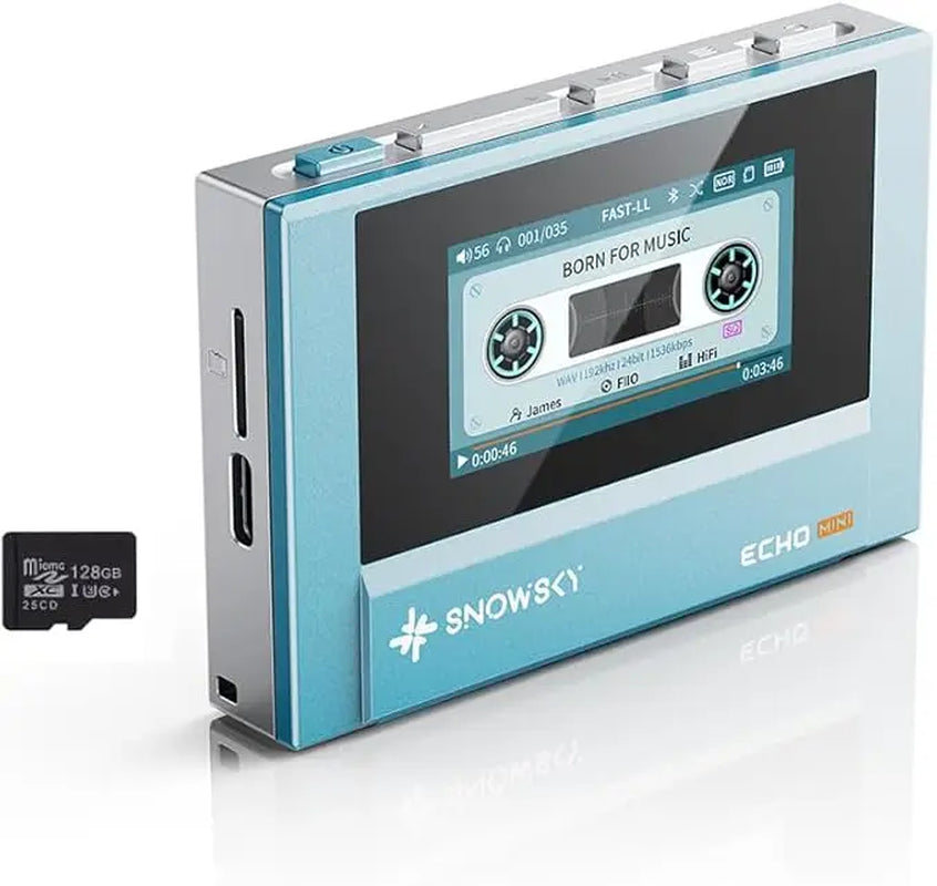 Snowsky/ Echo Mini Hifi Bluetooth MP3 Pure Music Player, 15Hours Playback, 3.5Mm/4.4Mm Headphones Output